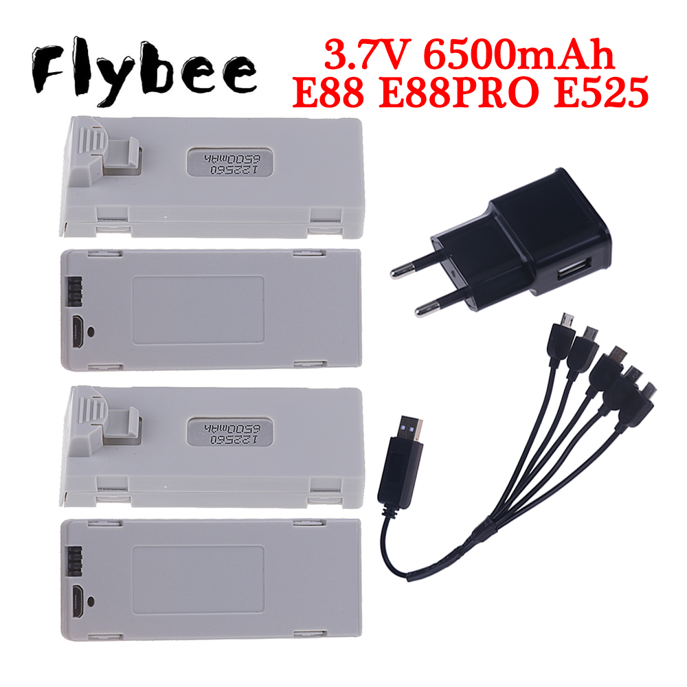 Drone Camera Hd - Oryginalna bateria E88 3.7V 6500mAh Lipo